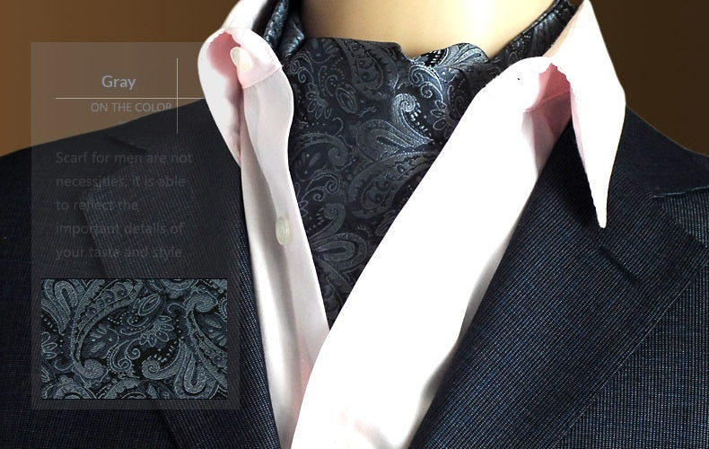 Écharpe homme jacquard à pois — tissage habillé — coloris
