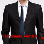 Cravate homme 8 cm — nouage main, coloris unis