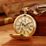 Montre de poche automatique à double couvercle gravé