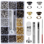 Coffret de 440 œillets métalliques 5 mm avec outils de pose