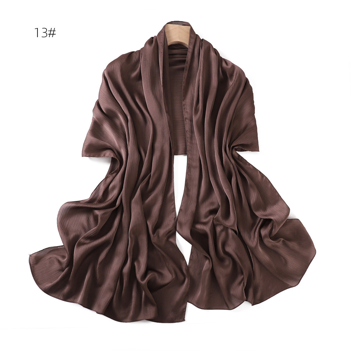 Châle d'été uni — tissage respirant, 15 coloris — coloris