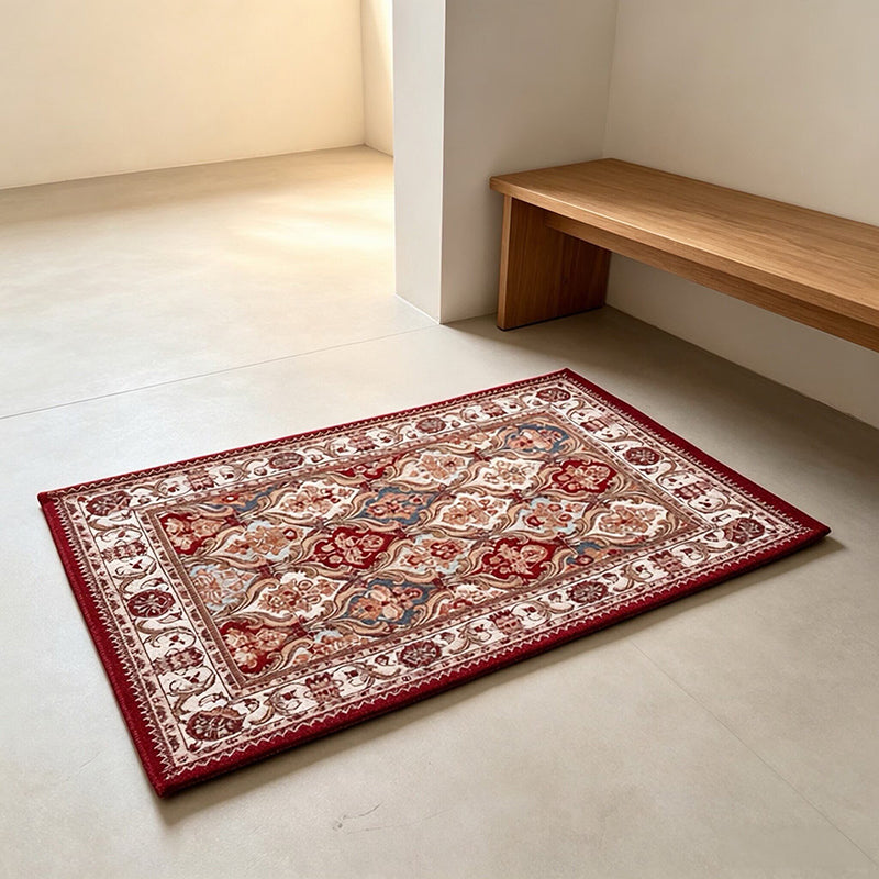 Petit tapis en chenille jacquard — motif persan, 50 × 80 cm