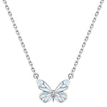 Papillon en argent 925 à émail phosphorescent — collier ou bracelet
