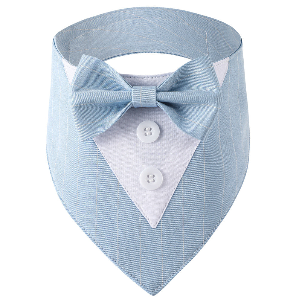 Bandana chien façon smoking — nœud papillon amovible — coloris