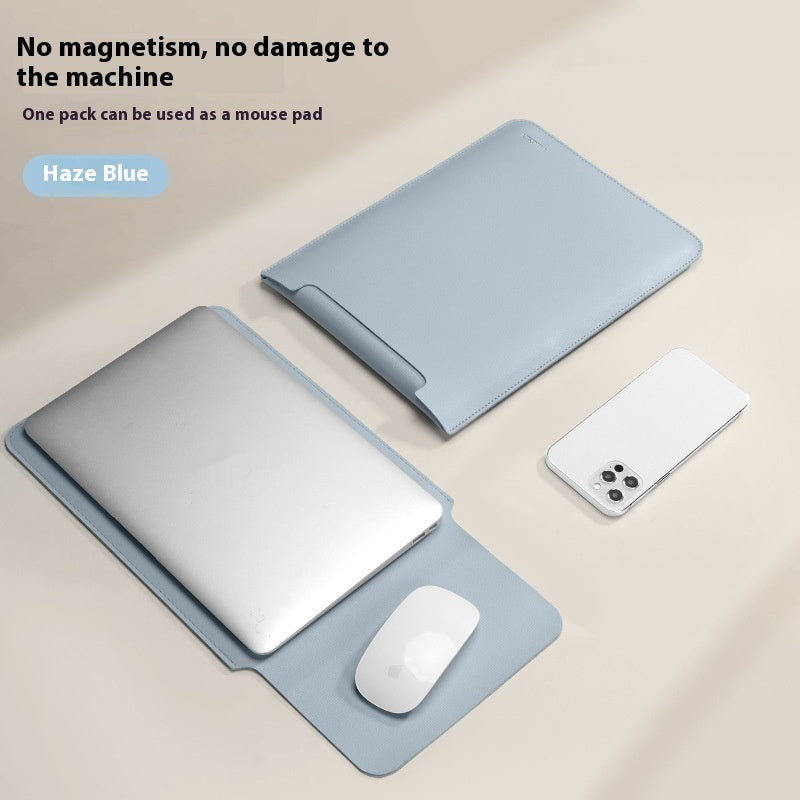 Housse d’ordinateur dépliable — fait aussi tapis de souris — coloris
