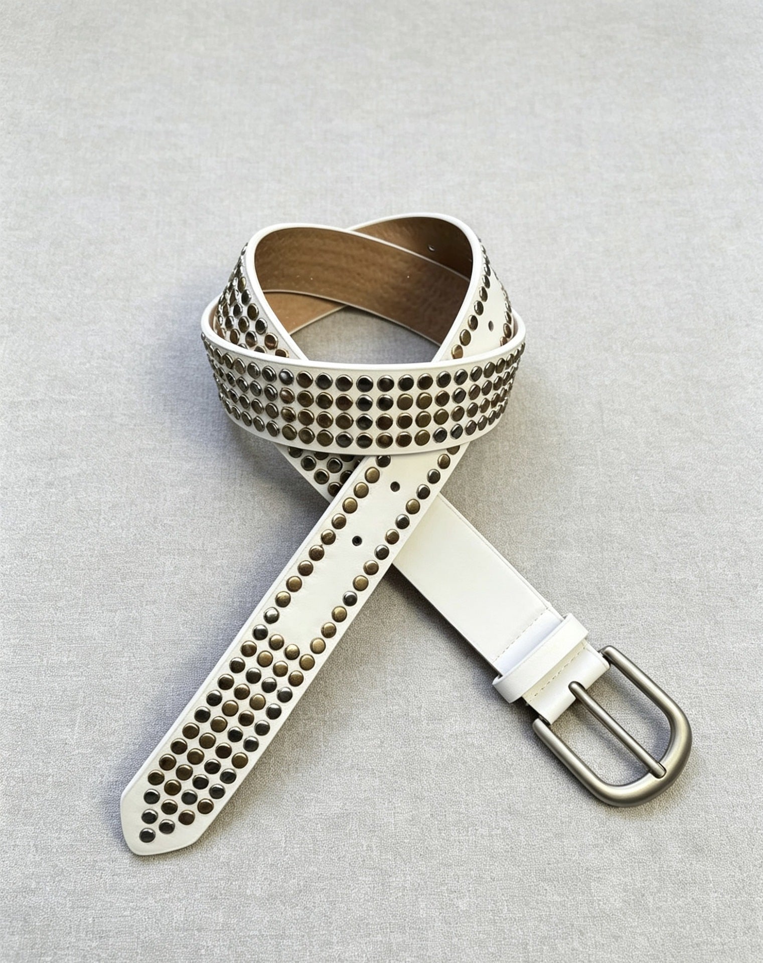 Ceinture noir et blanc à ligne minimaliste
