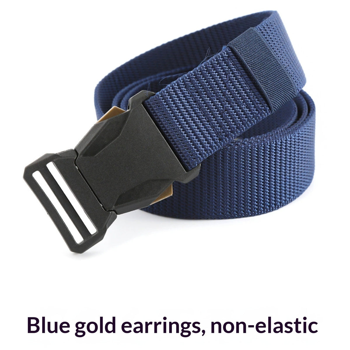 Ceinture homme en toile — boucle à cliquet, longueur ajustab — coloris