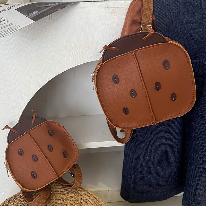 Mini sac à dos coccinelle en simili — maternelle