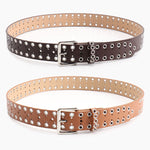 Ceinture en jean ajourée — motif découpé