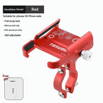Support téléphone vélo en aluminium — verrou six griffes, 55 — coloris