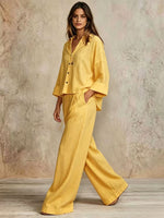 Ensemble 2 pièces — chemise ample et pantalon large