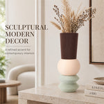 Vase sculpture à volumes empilés, imprimé en 3D