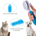 Brosse à picots rétractables, se vide d’un bouton