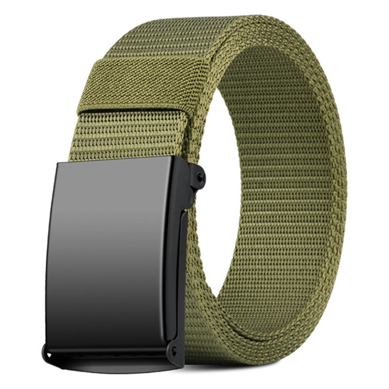 Ceinture mixte en sangle nylon, boucle à cliquet