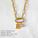 Collier lettre à personnaliser — initiale A à Z, acier inoxy — coloris