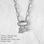 Collier lettre à personnaliser — initiale A à Z, acier inoxy — coloris