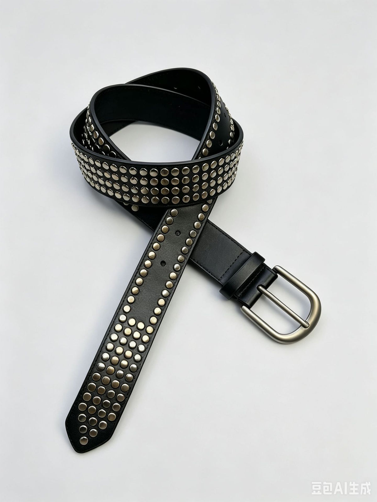 Ceinture noir et blanc à ligne minimaliste — coloris
