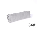 Écharpe unie en mélange coton-lin — respirante, 28 coloris
