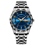 Montre homme à double calendrier et index lumineux — coloris