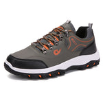 Chaussures de marche homme à lacets — semelle crantée, tige basse