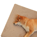 Tapis de couchage pour chien en peluche — motif écailles, du S au L