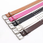 Ceinture en jean ajourée — motif découpé