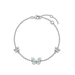 Papillon en argent 925 à émail phosphorescent — collier ou b — coloris
