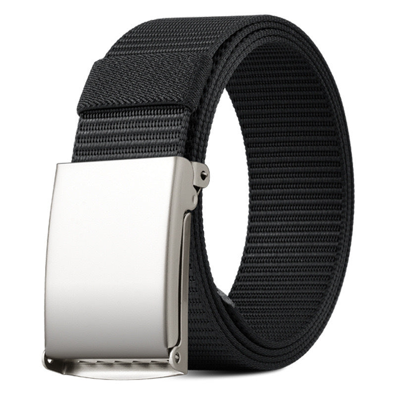Ceinture mixte en sangle nylon, boucle à cliquet