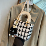 Sac en laine bouillie — noir ou blanc, toucher feutre