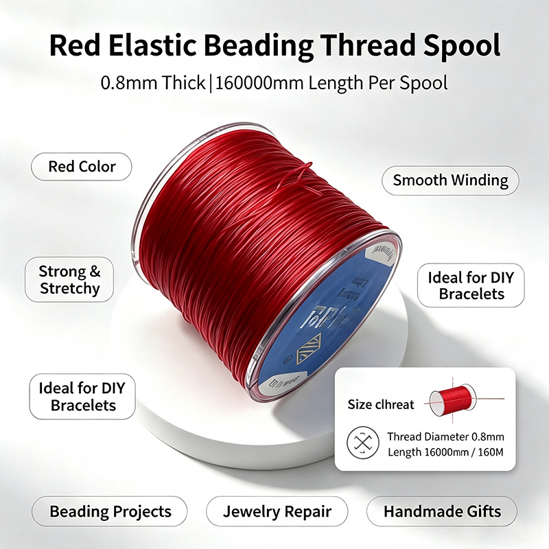 Fil élastique pour perles — résistant, spécial bracelets