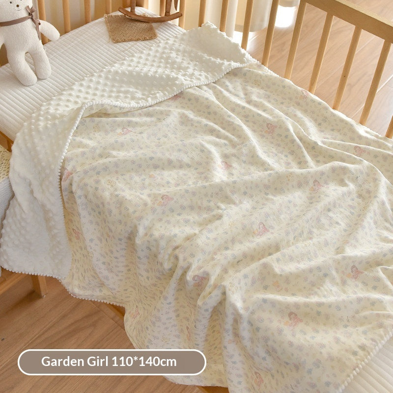 Couverture de sieste en gaze de coton, envers gaufré — coloris
