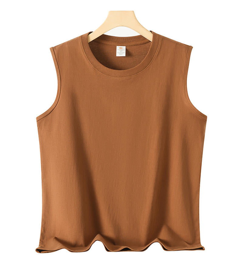 Débardeur homme uni, coupe ample — coton d’été
