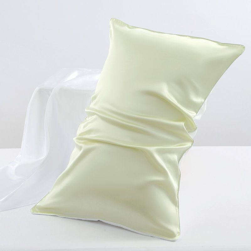 Taie d’oreiller en soie 16 mommes, uni — coloris