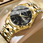 Montre homme à double calendrier et index lumineux — coloris