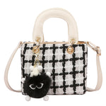 Sac en laine bouillie — noir ou blanc, toucher feutre