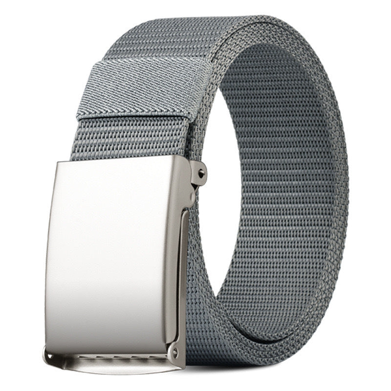 Ceinture mixte en sangle nylon, boucle à cliquet — coloris