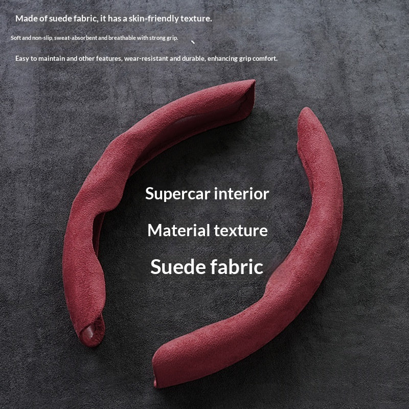 Housse de volant en daim synthétique — absorbe la transpirat — coloris