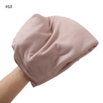 Turban en coton mercerisé grande taille — 33 coloris unis — coloris