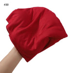 Turban en coton mercerisé grande taille — 33 coloris unis — coloris