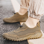 Chaussures homme en mesh respirant — à enfiler, semelle crantée