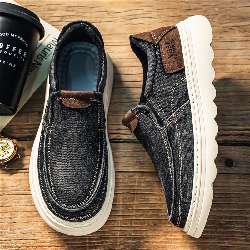 Chaussures de conduite homme — coupe simple, sans lacet