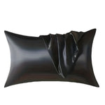 Taie d’oreiller en satin, toucher soyeux — coloris