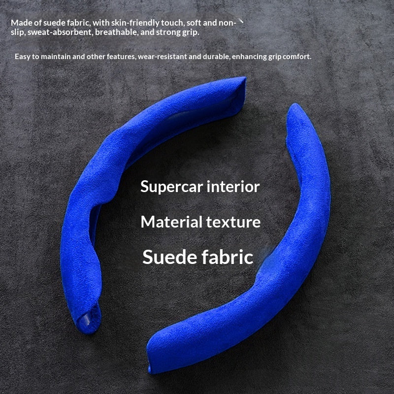 Housse de volant en daim synthétique — absorbe la transpirat — coloris