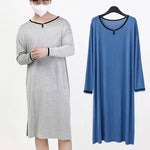Peignoir long sous le genou — tombé souple