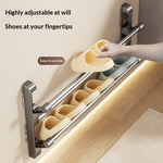 Étagère à chaussons murale sans perçage — 30 cm