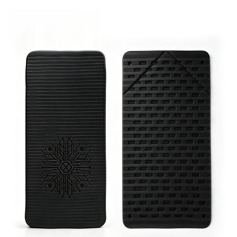 Tapis de silicone pliable qui fait béquille