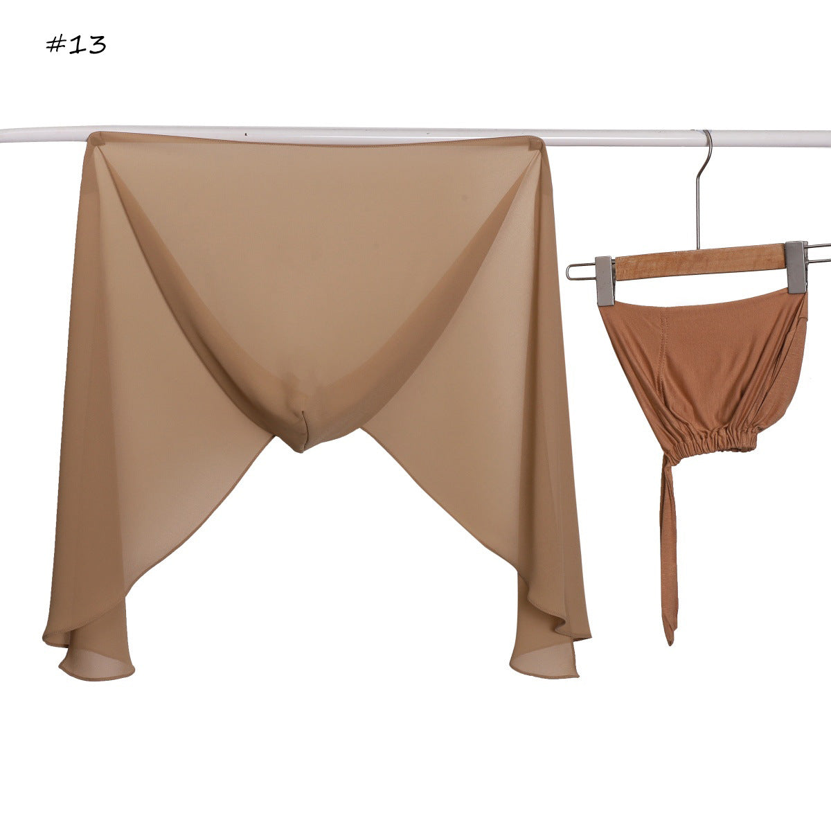 Ensemble capuche et foulard assortis — fermeture magnétique, 23 coloris