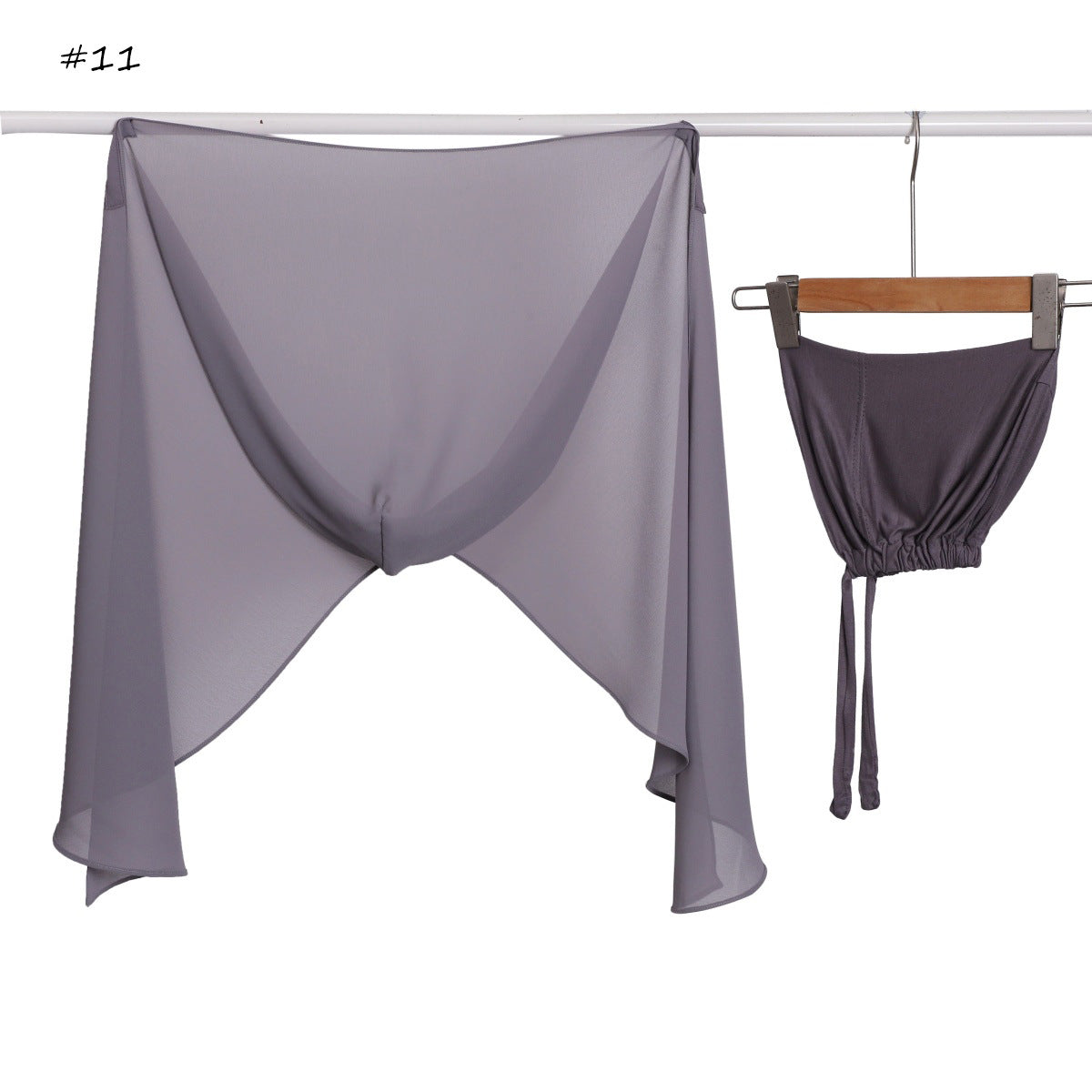 Ensemble capuche et foulard assortis — fermeture magnétique, — coloris