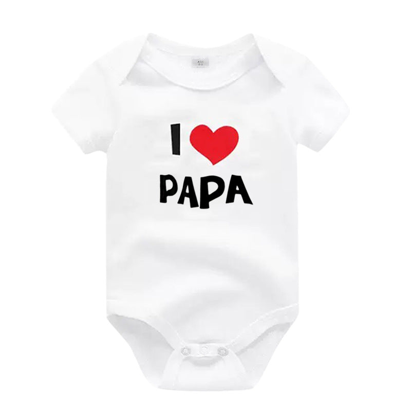 Body naissance en coton imprimé — manches courtes — coloris