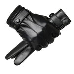 Gants homme doublés polaire — coupe-vent, taille unique